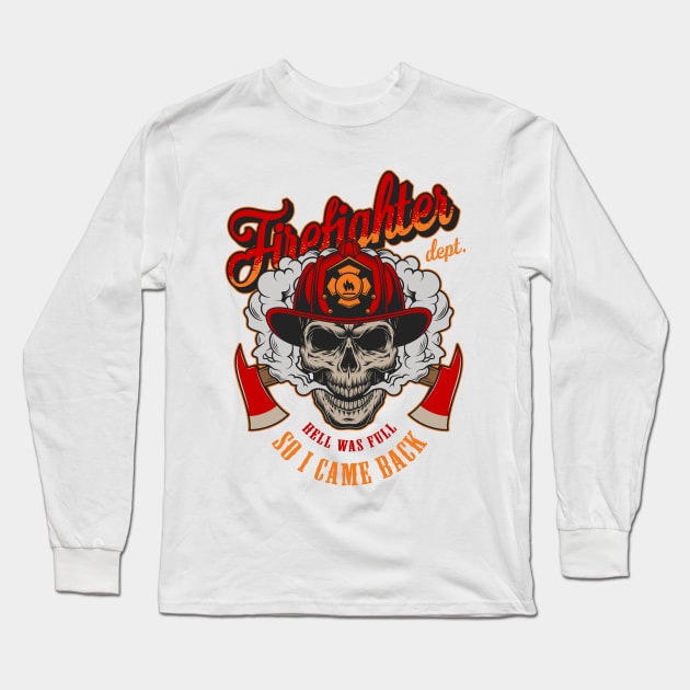 Firefighter Long Sleeve T-Shirt by madihaagill@gmail.com